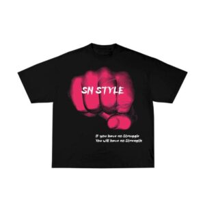 sn combat t-shirt fist style pink