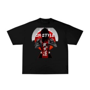 SN Combat black martial arts style t-shirt
