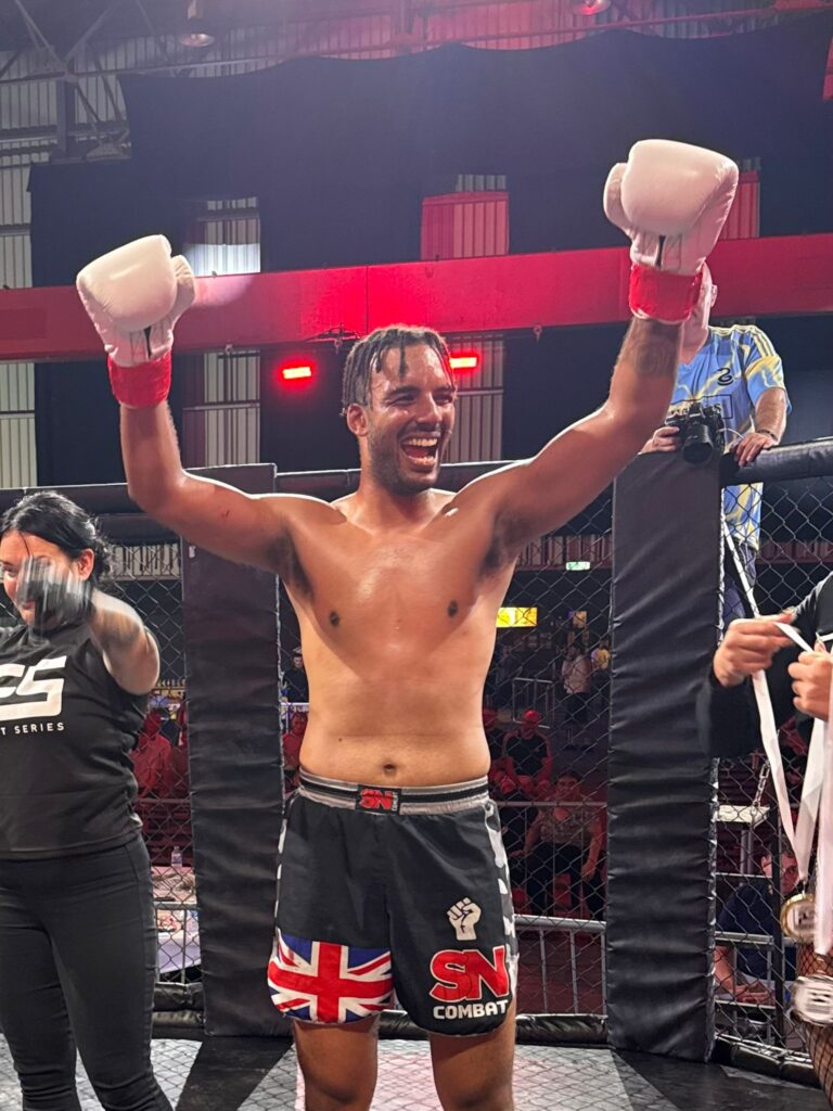 Koby Bright winner of his debut amateur K1 fight against Kryzysztof Ramiszewski from Rough Diomonds Gym