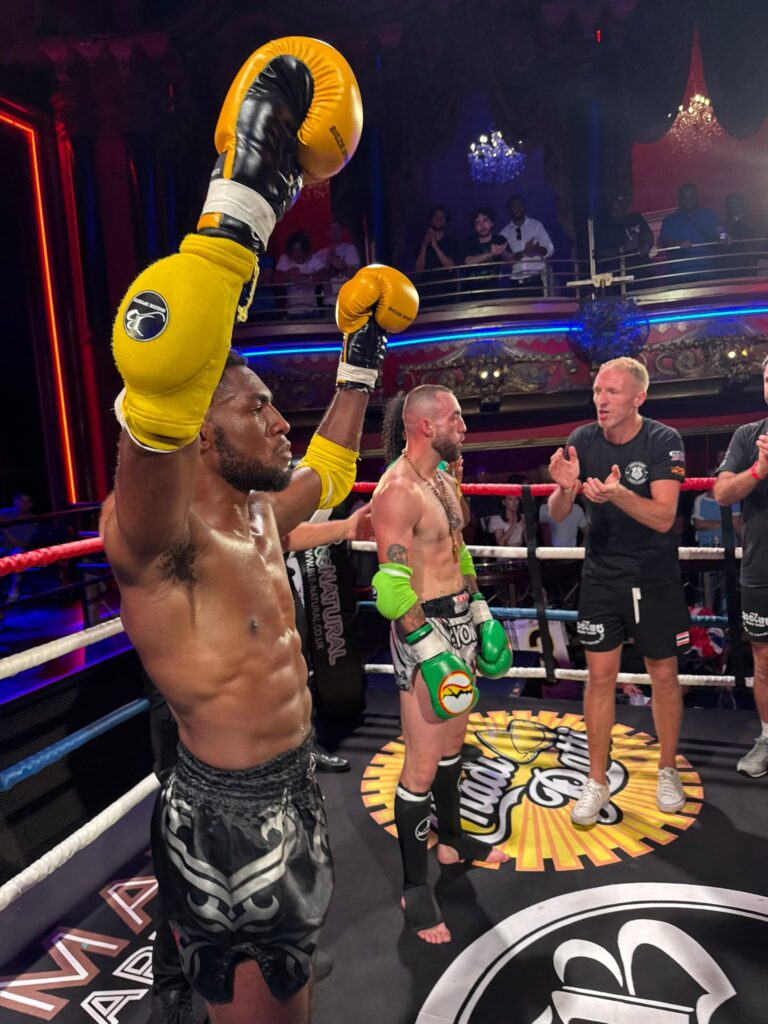 Nathan Lewis winner of his Bigzie Fight