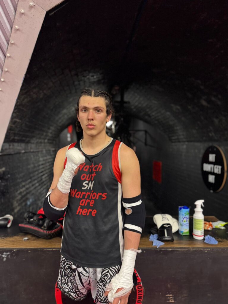 Shazhaib preparing for his 5 round N Class bout