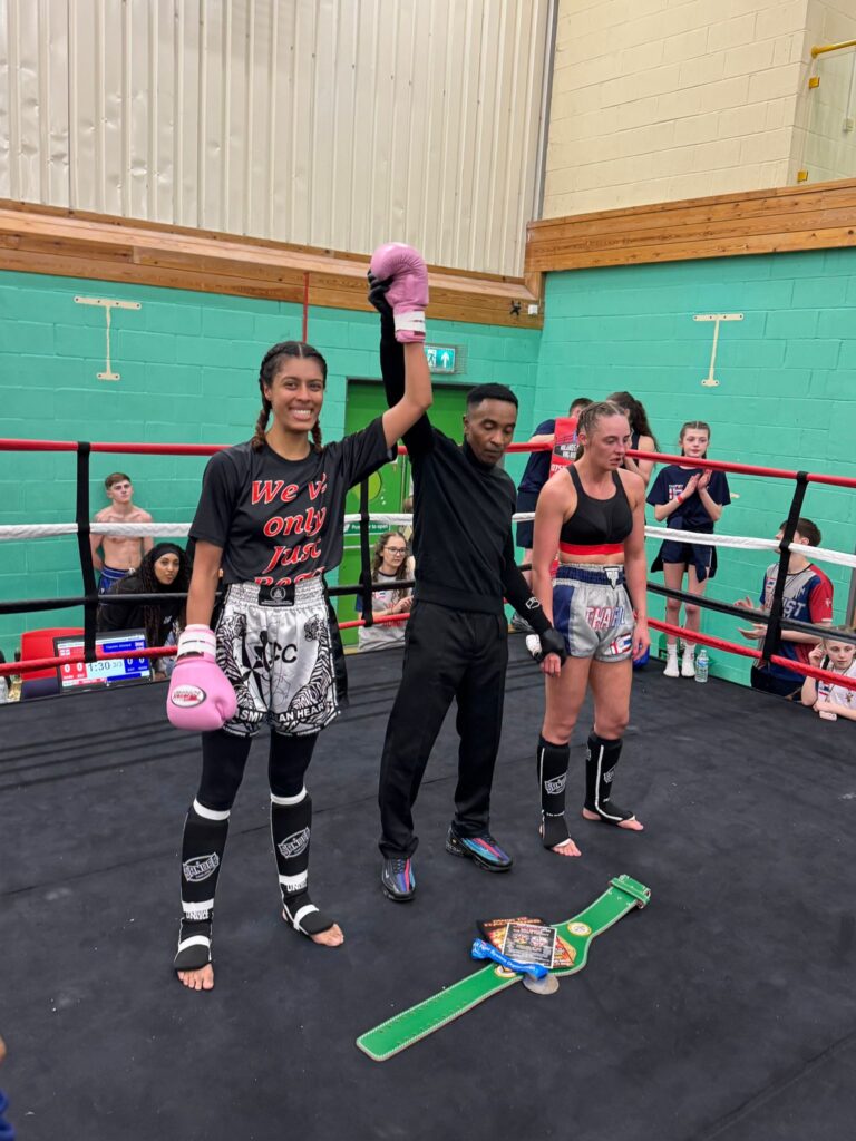 SN Combat Academy fighter Yasmin Ahmed, winner of ASFO Muay Thai Champion 2026