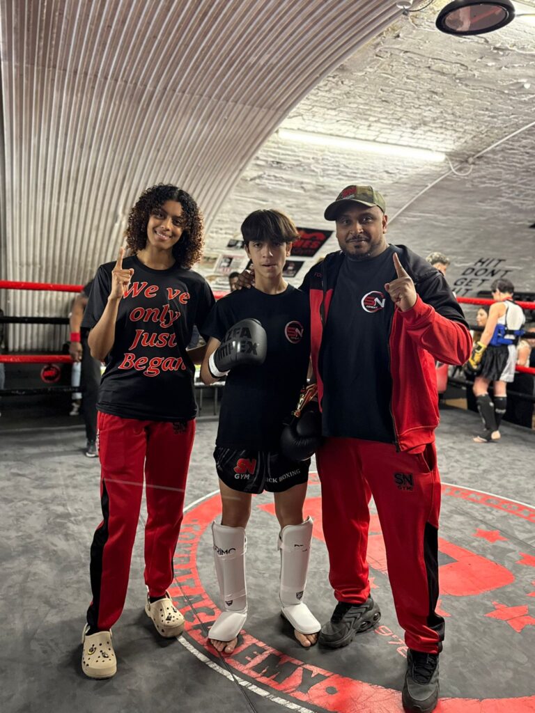 Aydin Quran with team mate and headcoach Khru Sam NankaniK-1 debut